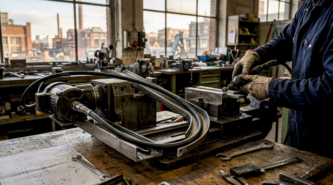 Flexible Welle als Werkzeugantrieb in industriellen Maschinen