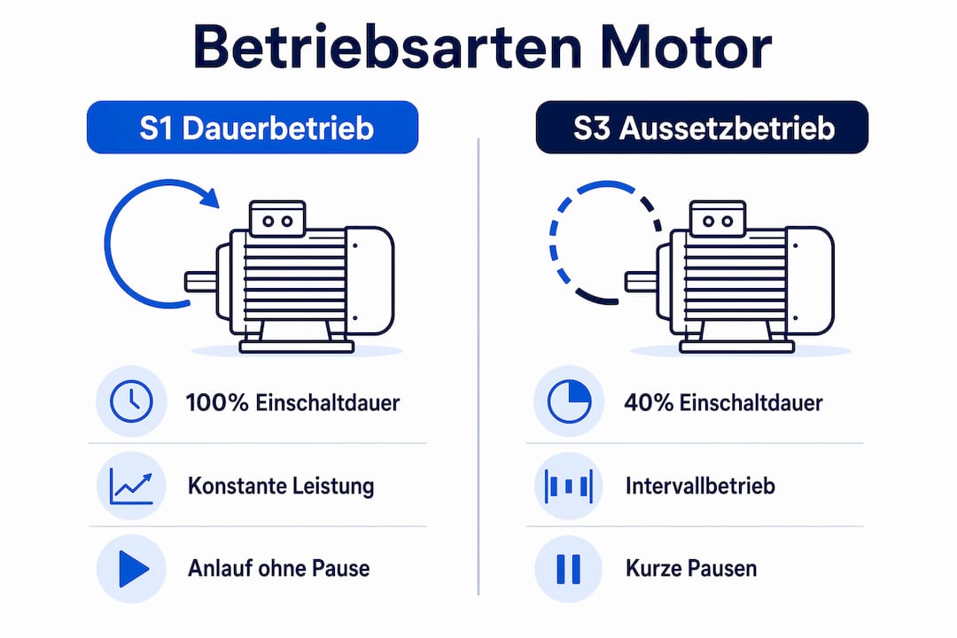 Vergleichende Infografik zu verschiedenen Motorarten