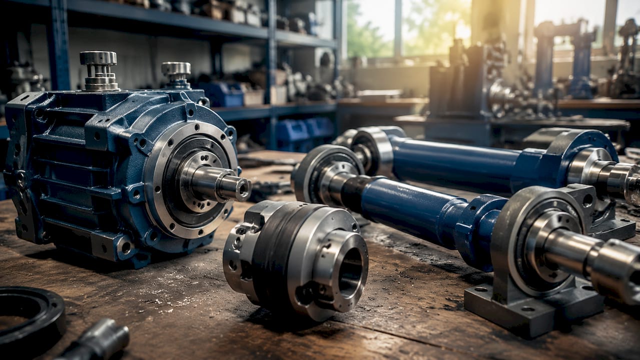 Komponenten für den mechanischen Antrieb: Kupplungen, Getriebe und Wellen