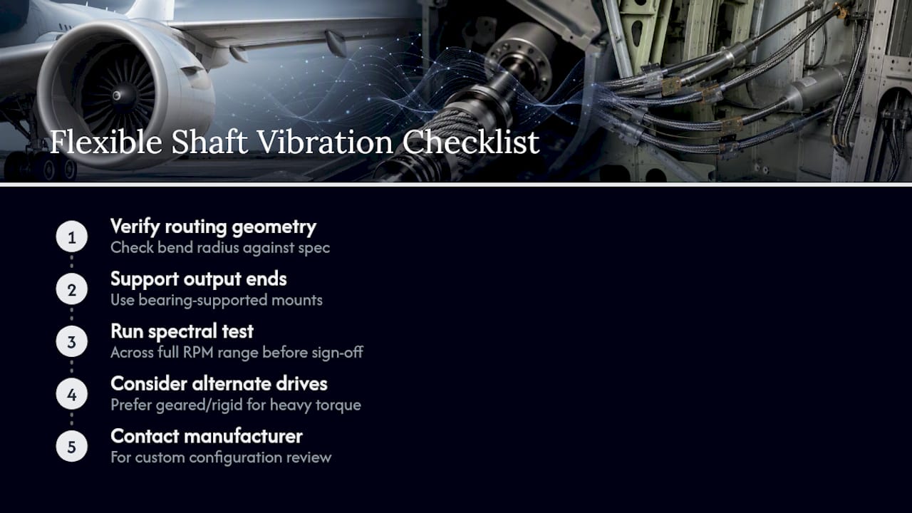 Three priorities for flexible shaft vibration control