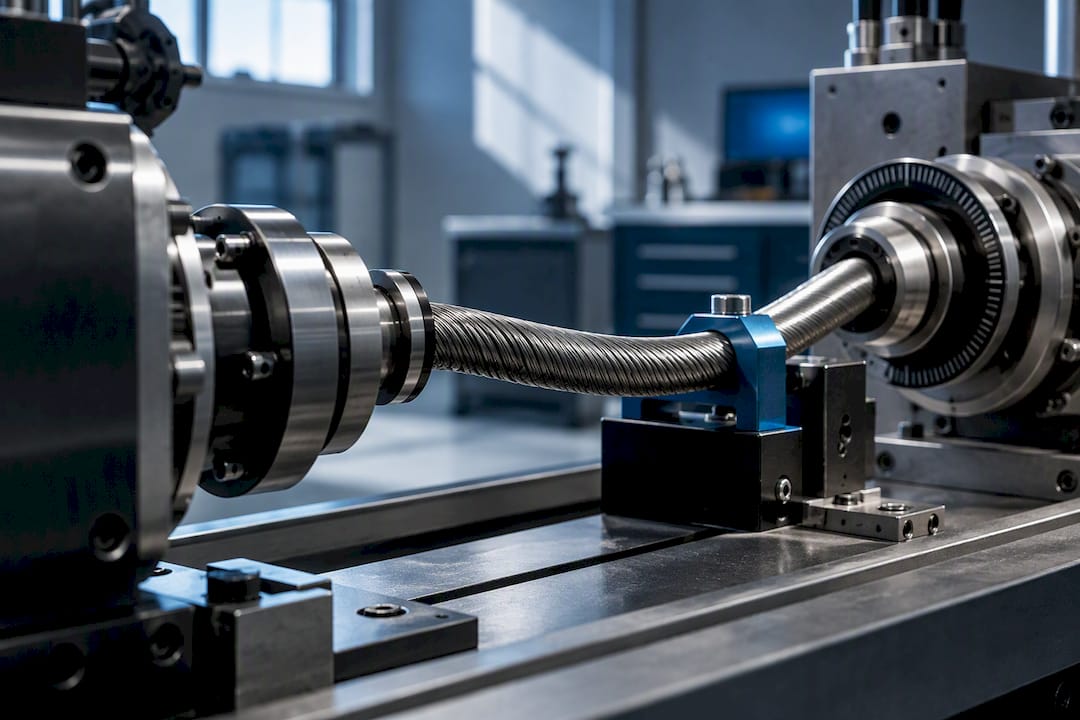 Wound flexible shaft in reversal test fixture