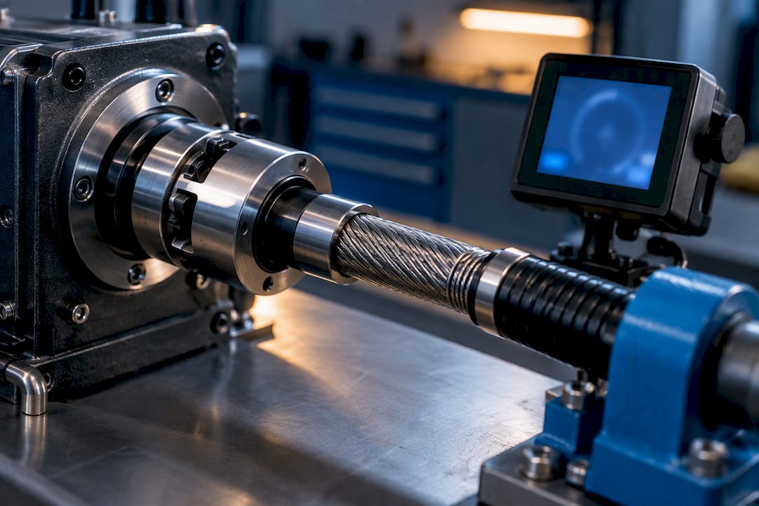 Wound flexible shaft beside RPM controller