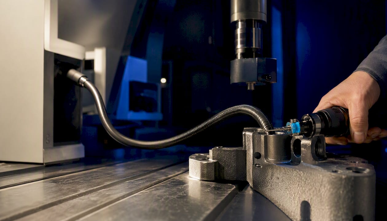 Flexible Welle überträgt Drehmoment auf Handwerkzeuge