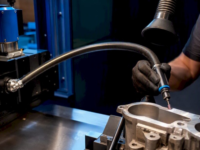 Energieverbrauch beim Entgraten mit Flexwelle senken