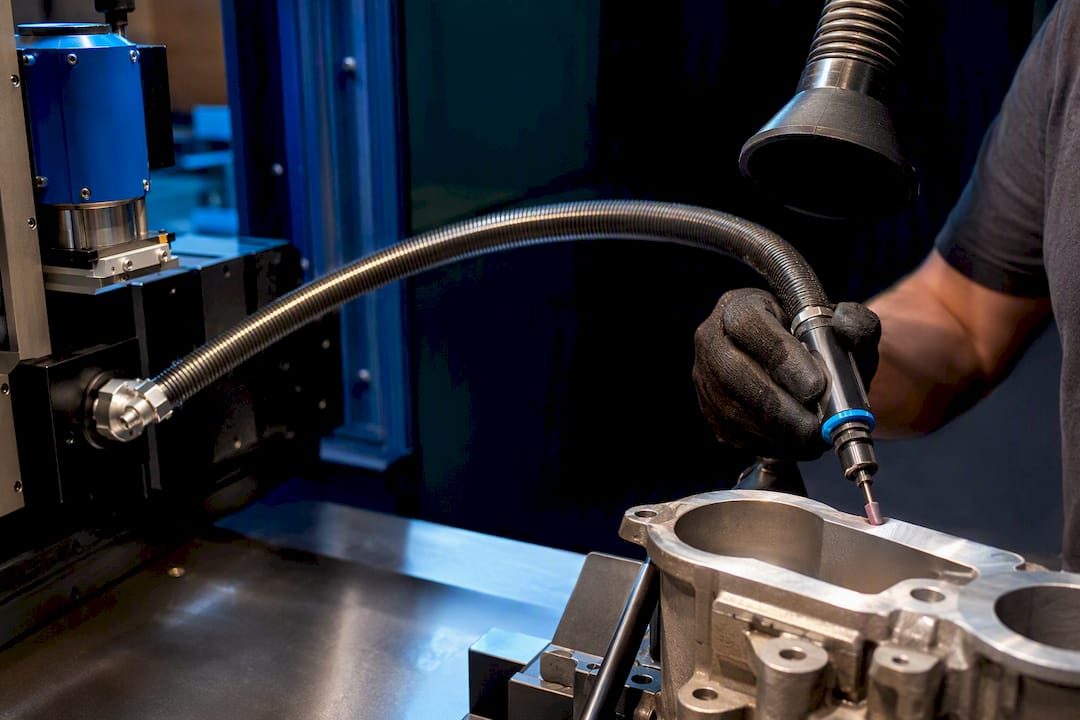 Flexible Welle zum industriellen Entgraten