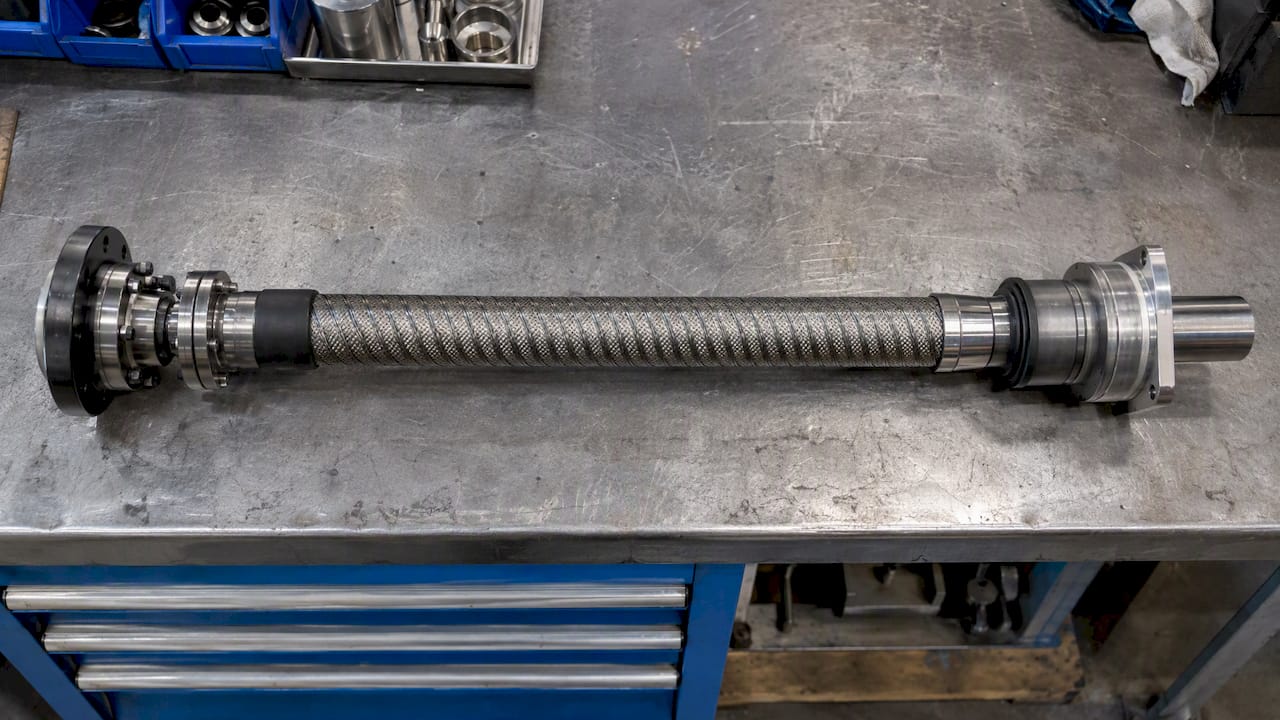 Wound shaft core with coupling and sealing interfaces