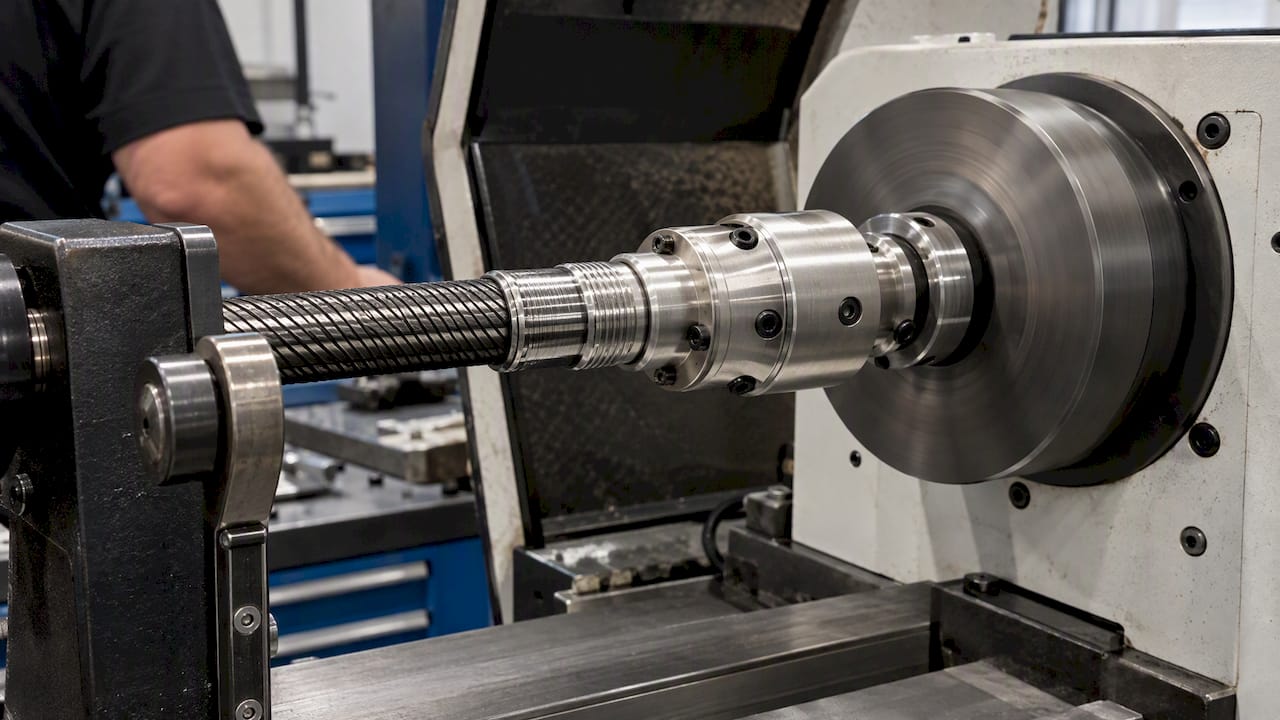 Flexible shaft coupling balanced as rigid component