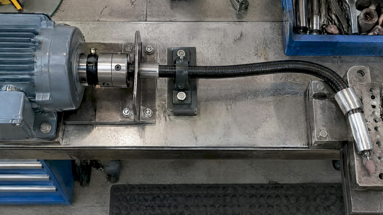 Adapter und Kupplung an einer flexiblen Welle